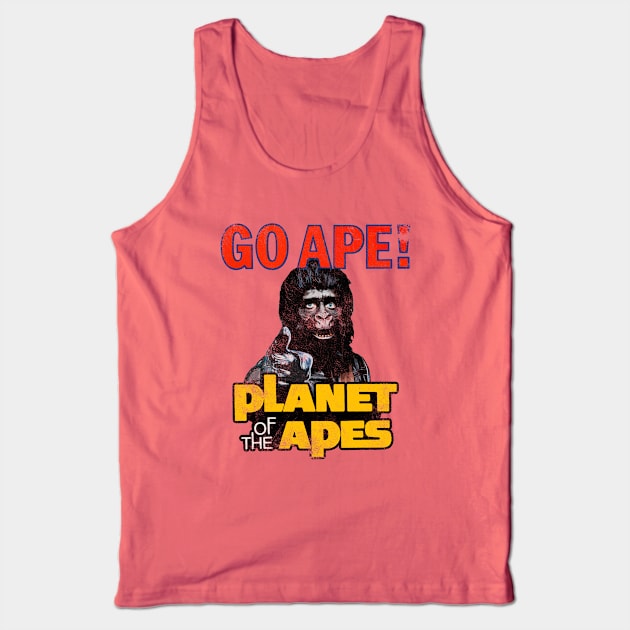 Planet of the Apes - Go Ape, distressed Tank Top by hauntedjack